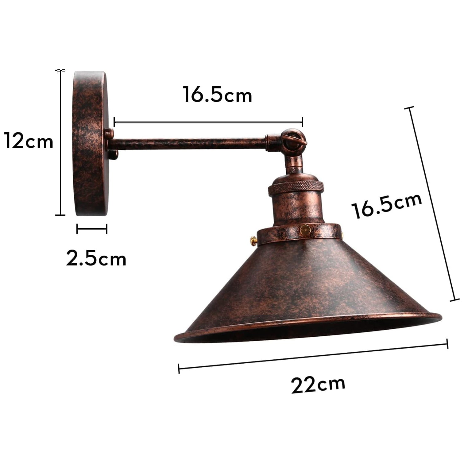 Applique Murale Rouille