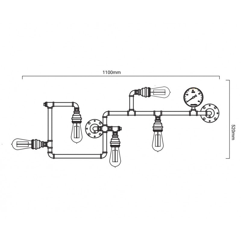 Applique Murale Steampunk