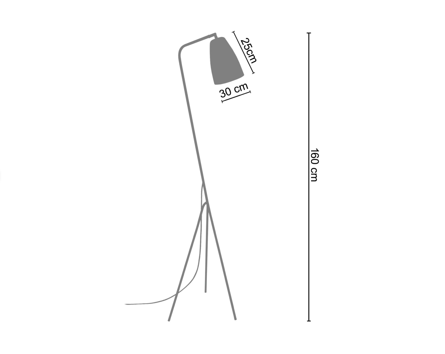 Lampadaire Industriel Jaune