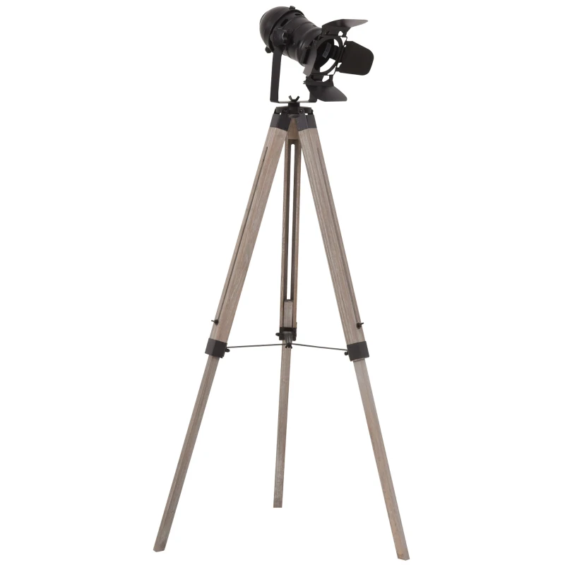 Lampadaire Trepied Bois Cinema