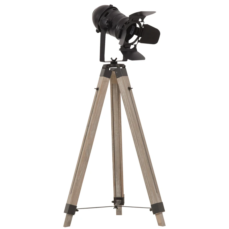 Lampadaire Trepied Bois Cinema