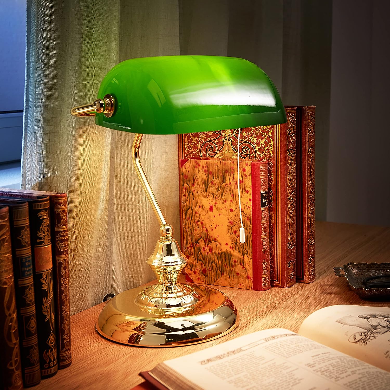 Lampe de Bureau Vintage Banquier