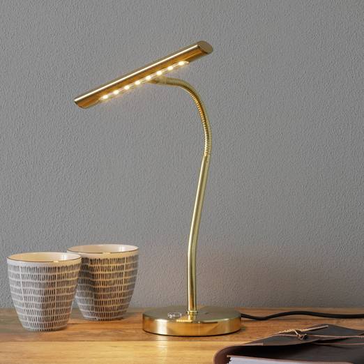 Lampe Bureau Laiton Vintage