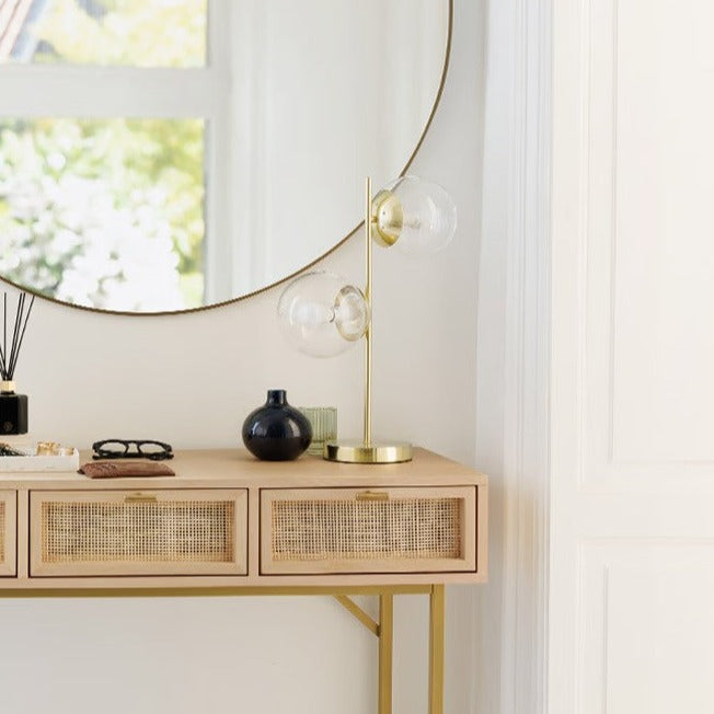 Lampe a Poser Laiton et Verre