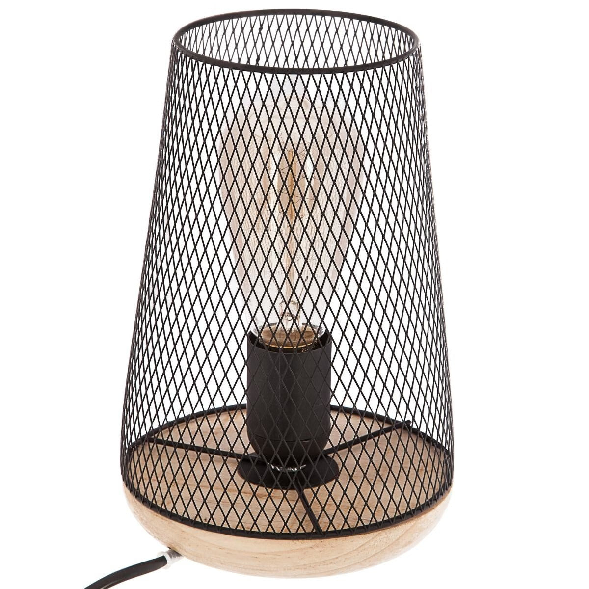 Lampe Bureau Bois Metal