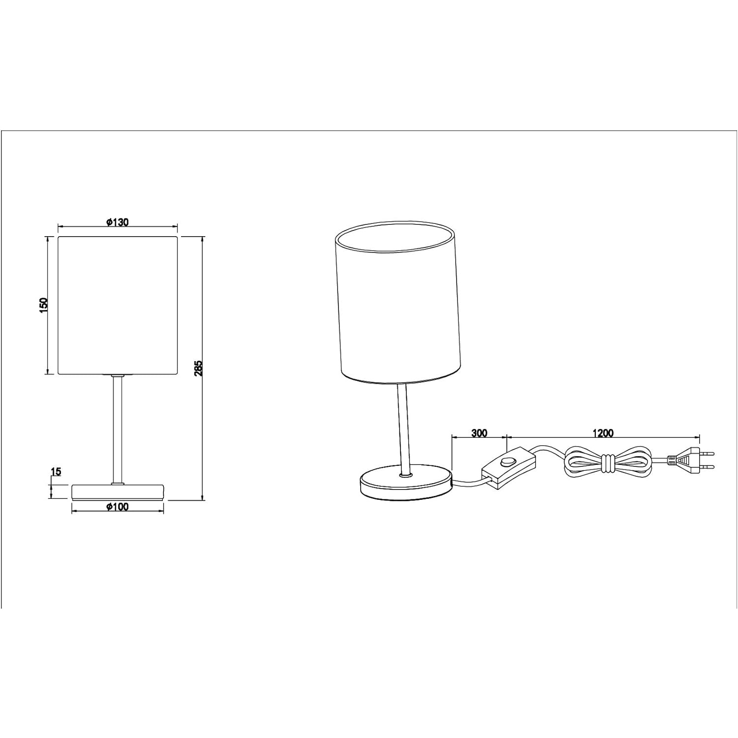 Lampe de Bureau Chrome Vintage