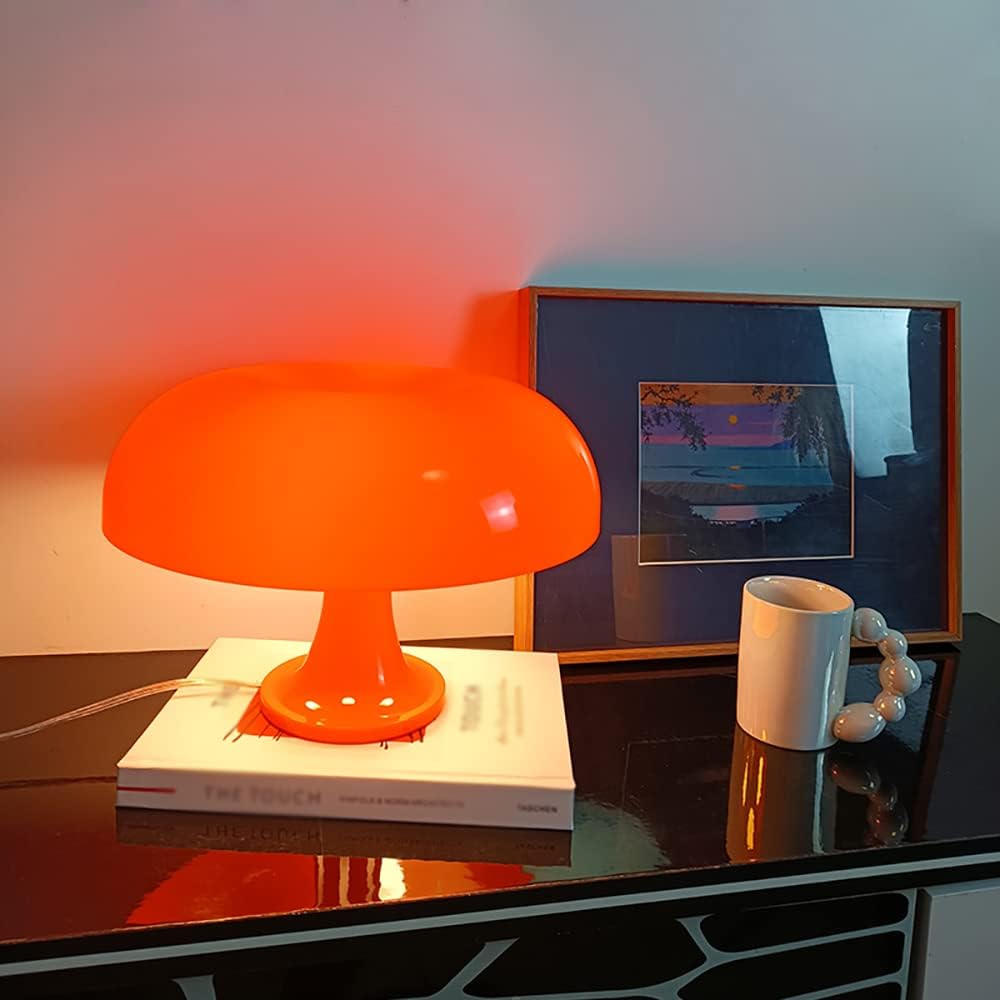 Lampe de Bureau Orange Vintage
