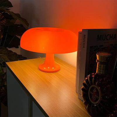 Lampe de Bureau Orange Vintage