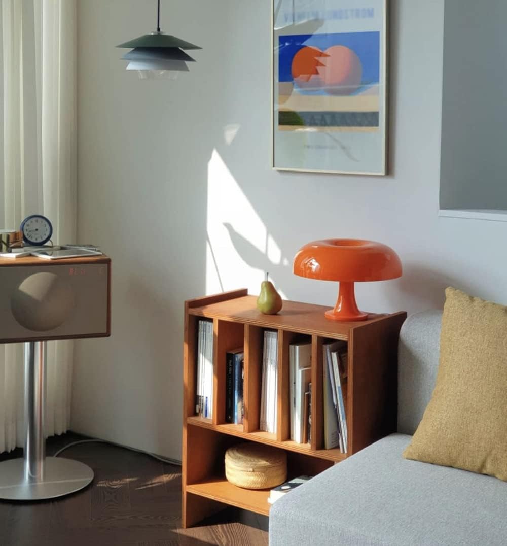 Lampe de Bureau Orange Vintage