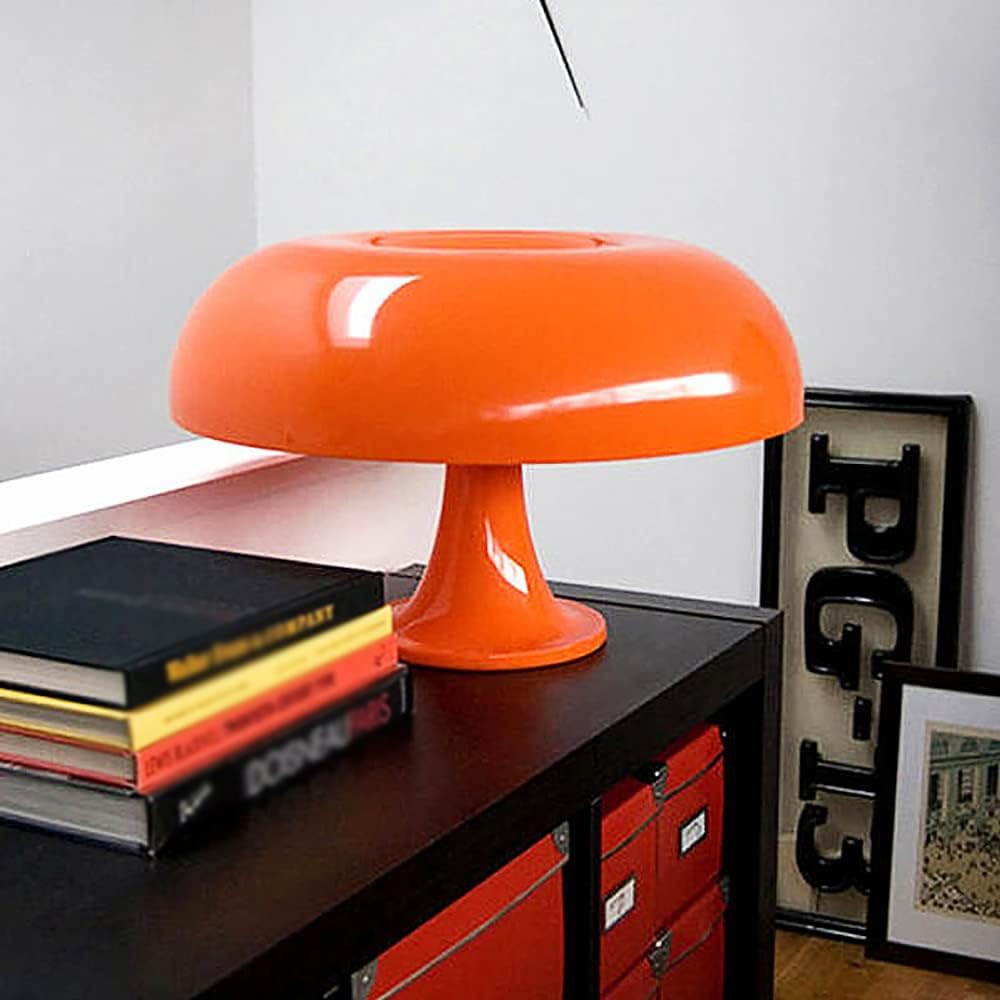 Lampe de Bureau Orange Vintage
