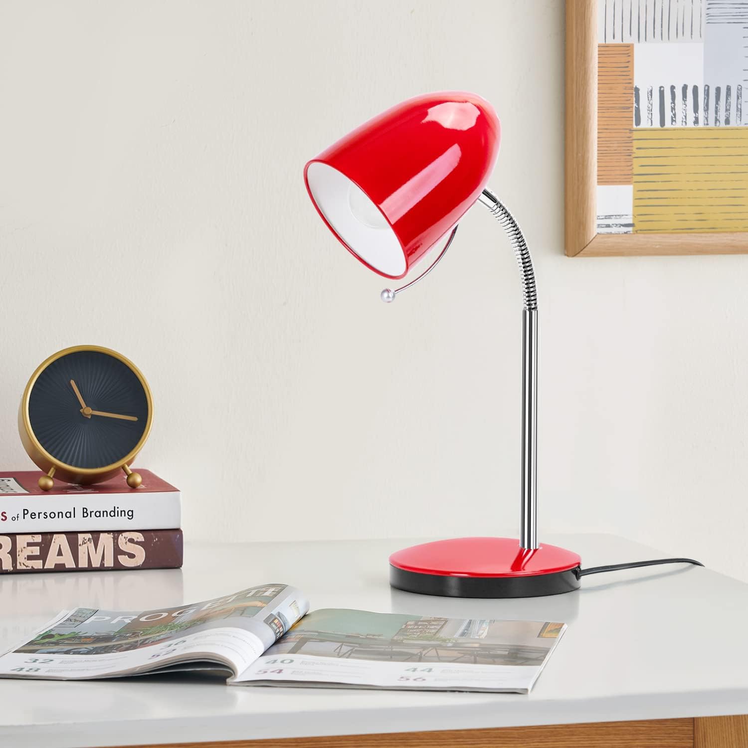 Lampe de Bureau Vintage Rouge