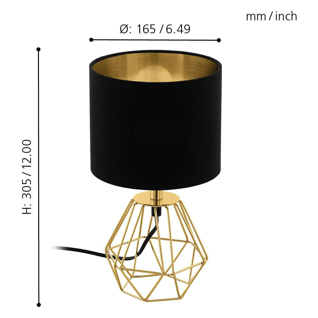 lampe de chevet pied laiton