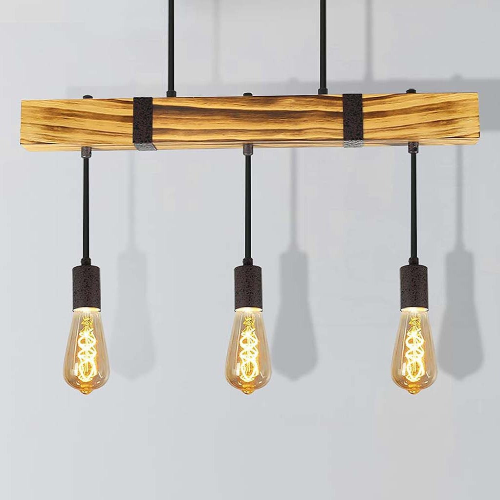 Lustre Bois Rustique