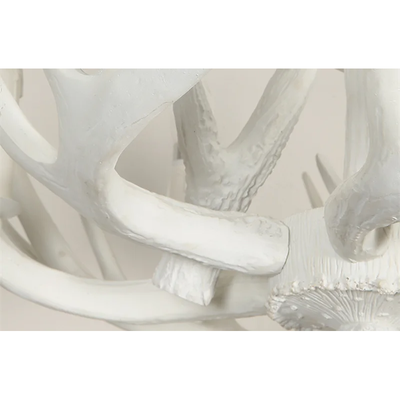 Lustre Bois de Cerf Blanc