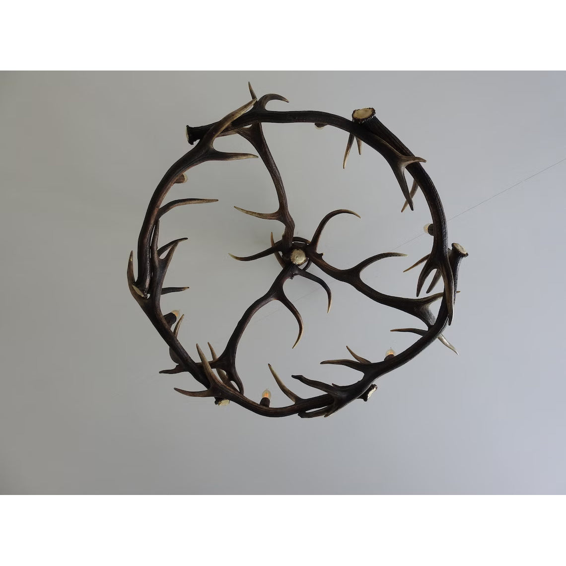 Lustre Bois de Cerf Véritable