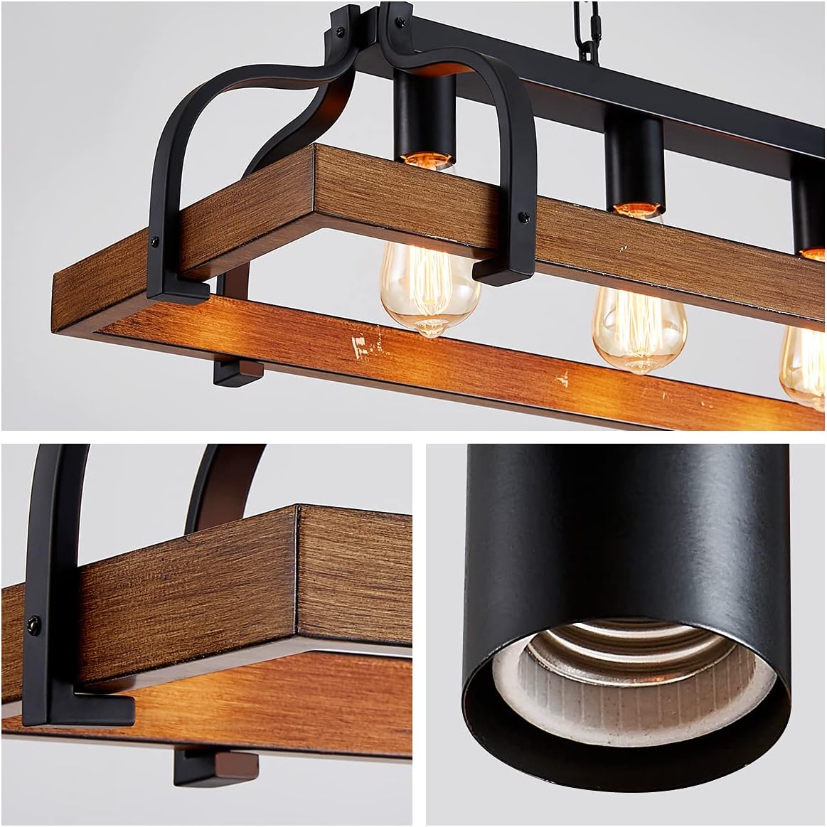 Lustre Campagne Chic Bois