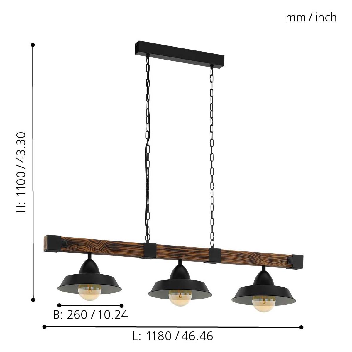 Lustre Cuisine Industriel