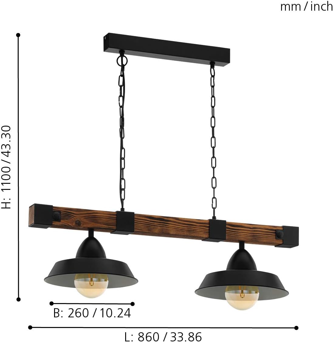 Lustre Cuisine Industriel