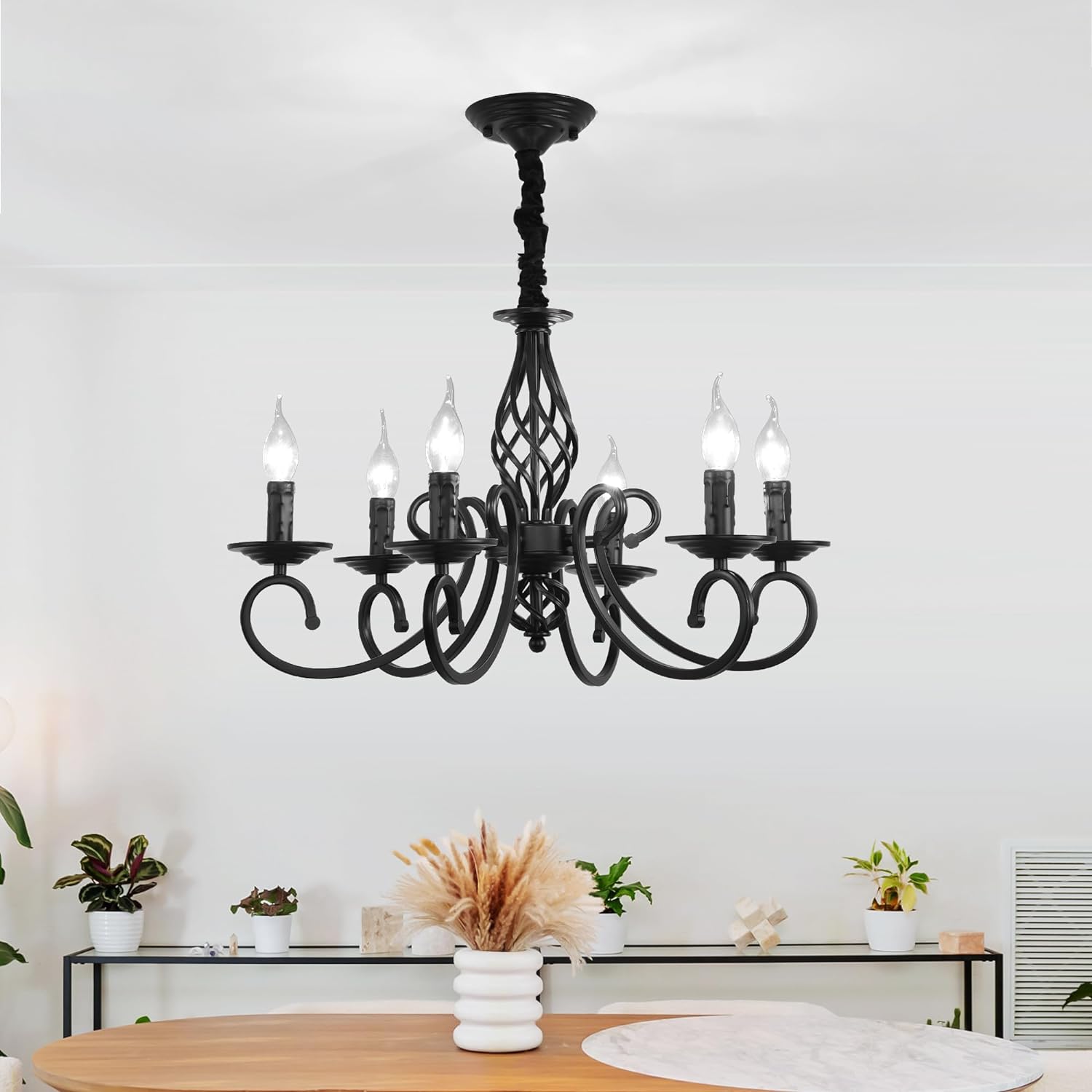 Lustre Fer Forgé Vintage