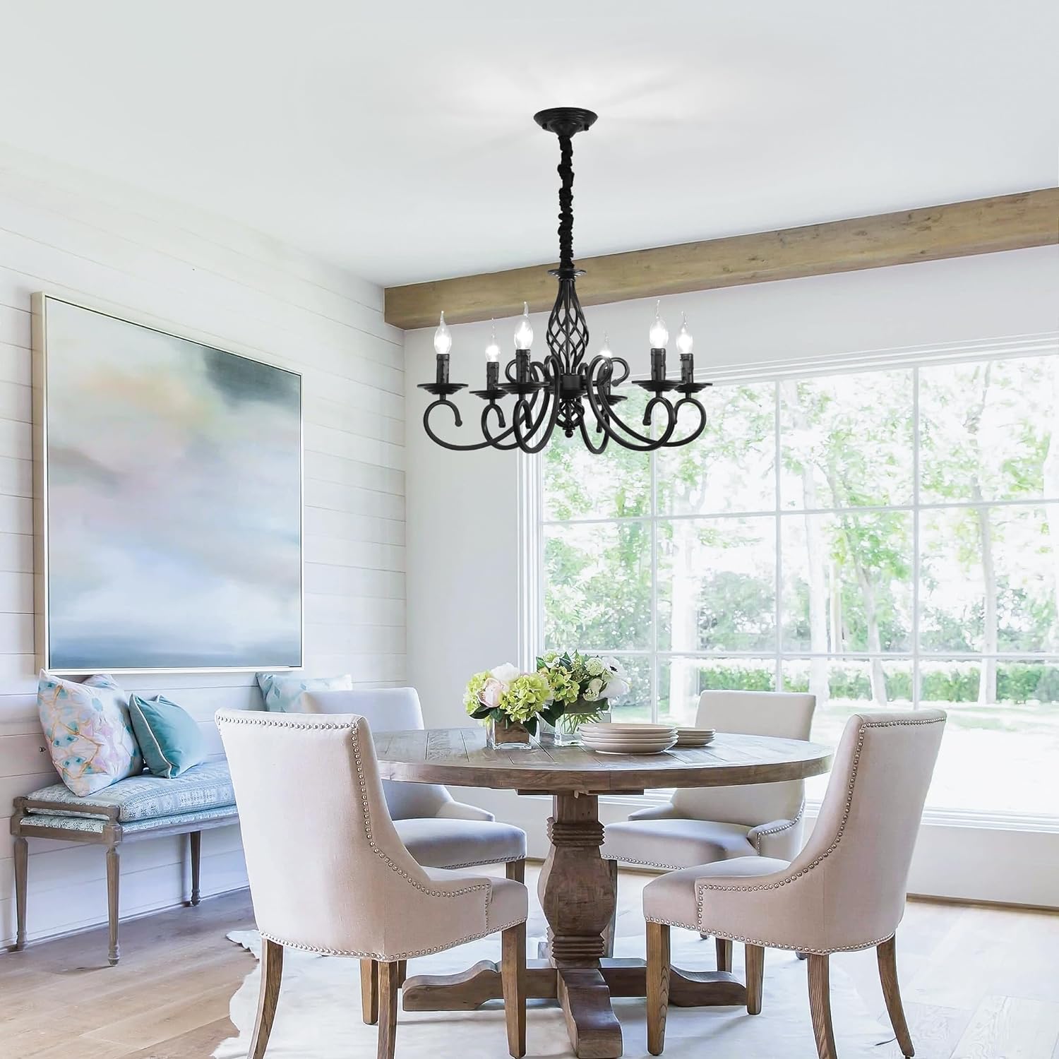 Lustre Fer Forgé Vintage