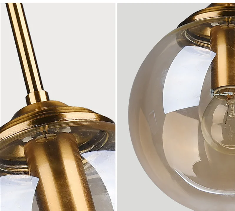 Lustre Globe Verre Vintage