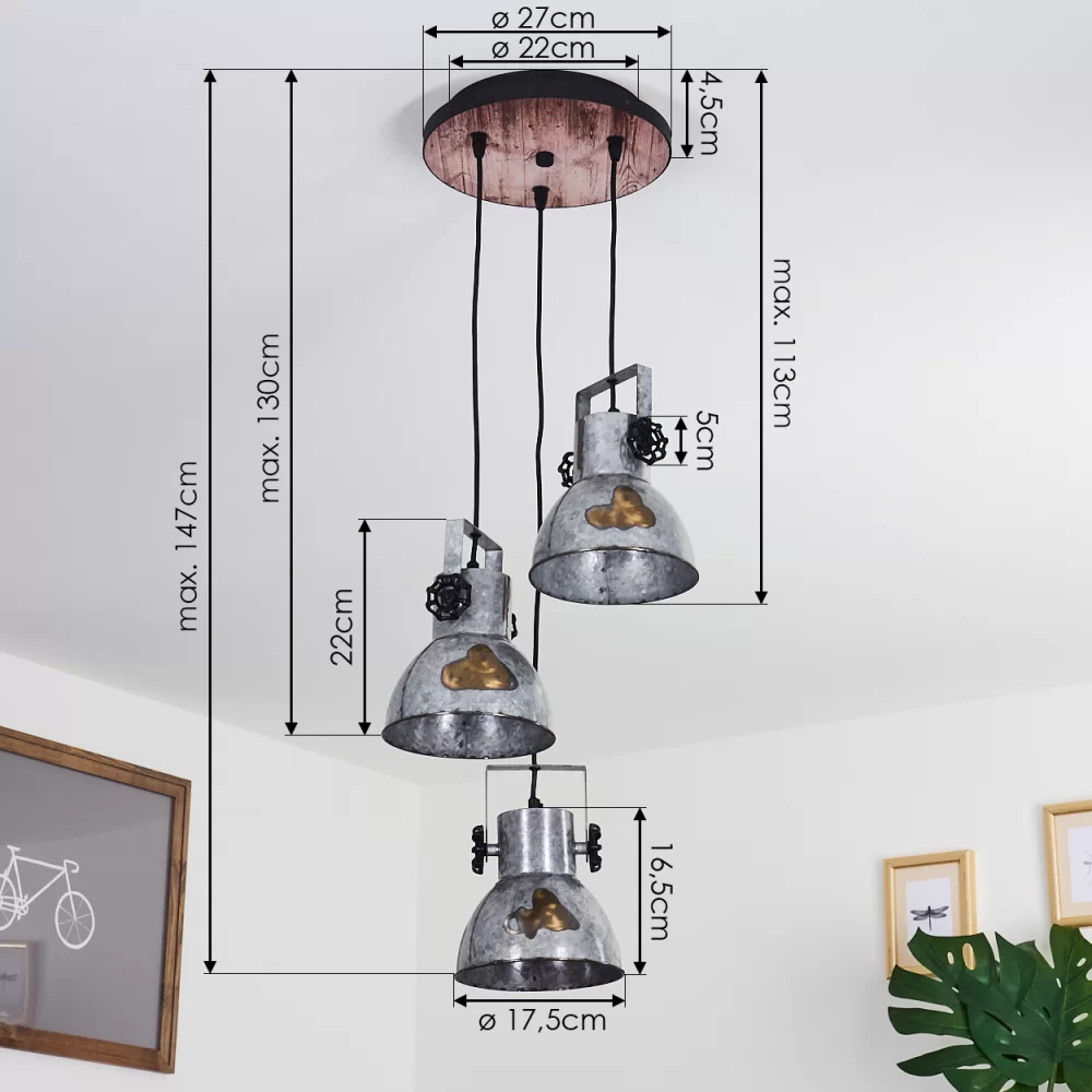 Lustre Industriel Ancien