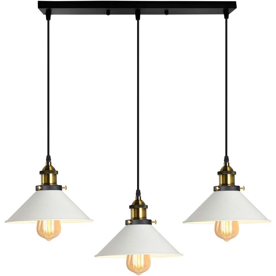 Lustre Industriel Blanc