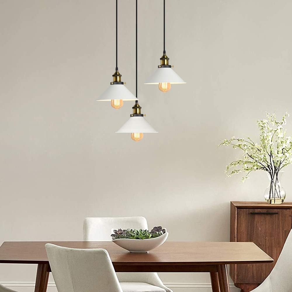 Lustre Industriel Blanc
