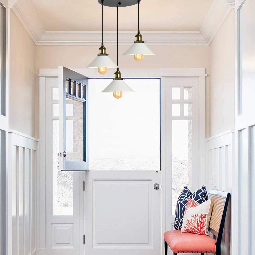 Lustre Industriel Blanc