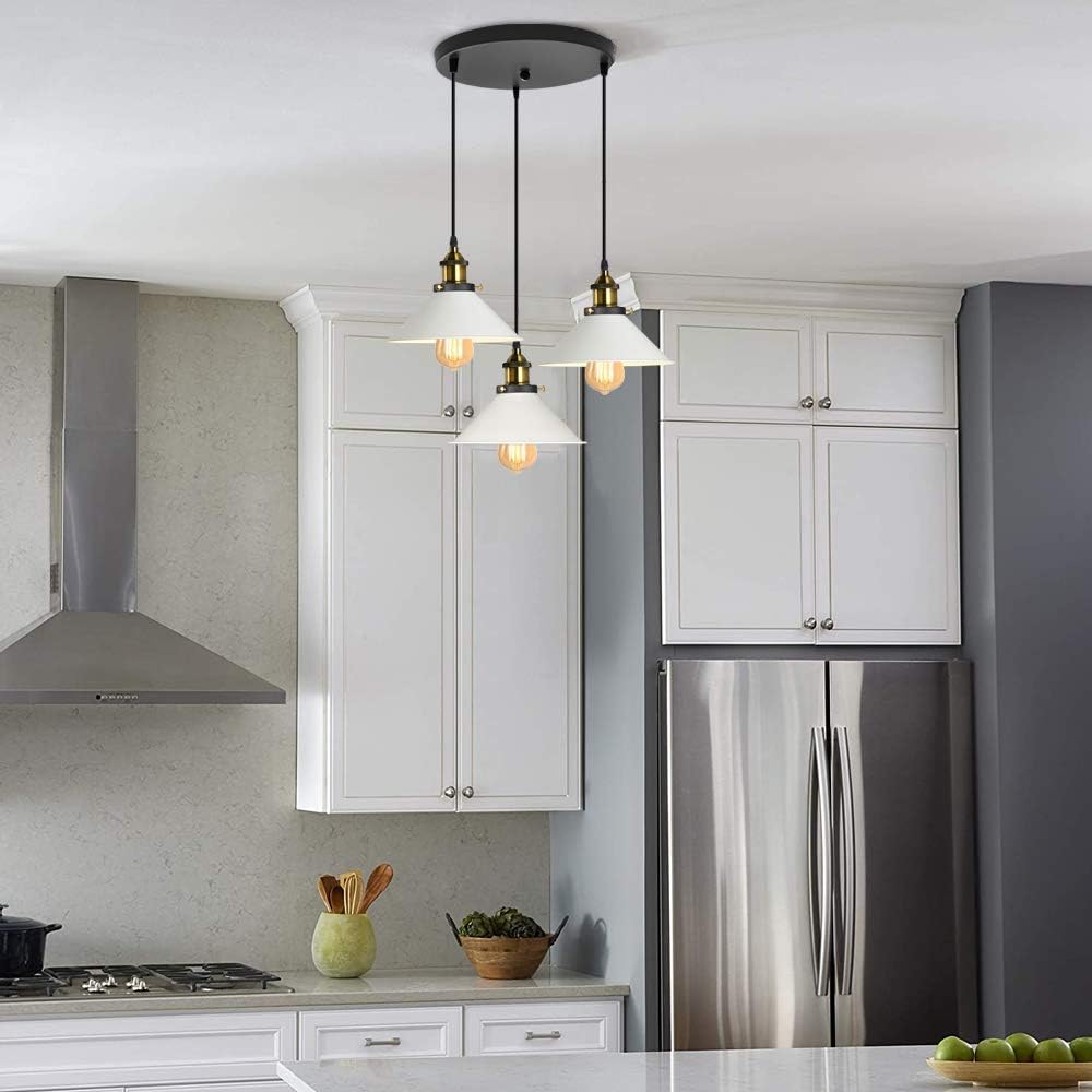 Lustre Industriel Blanc