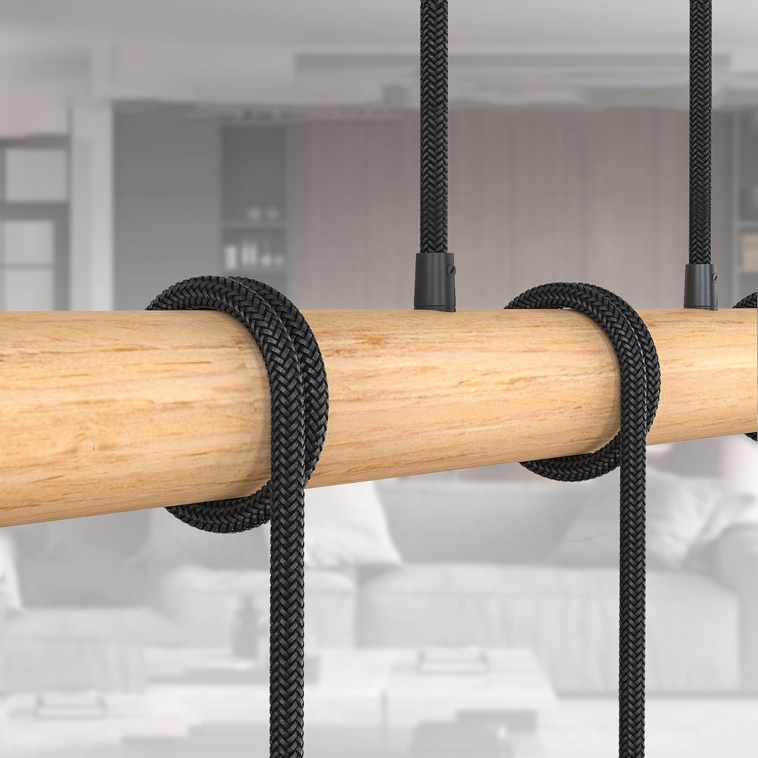 Lustre Industriel Bois