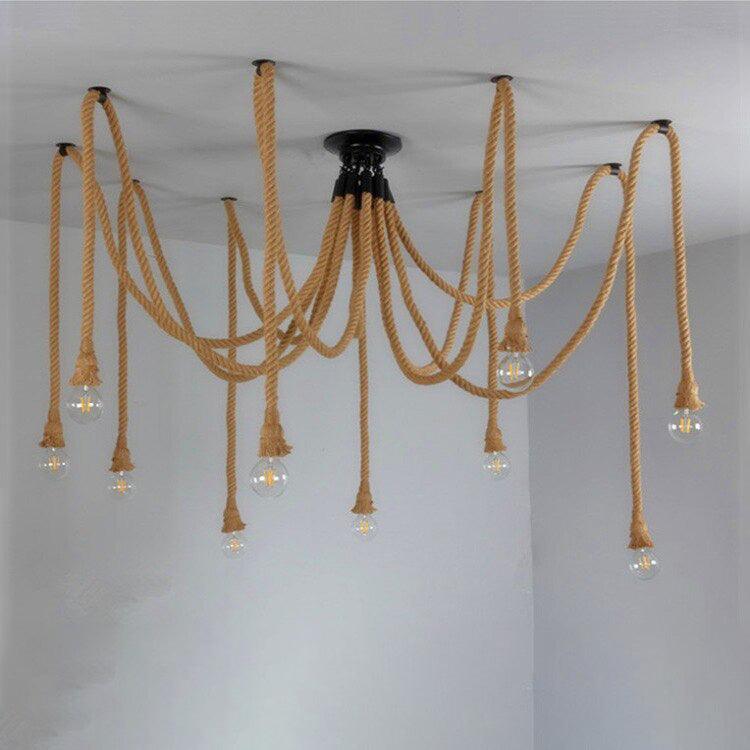 Lustre Industriel Corde