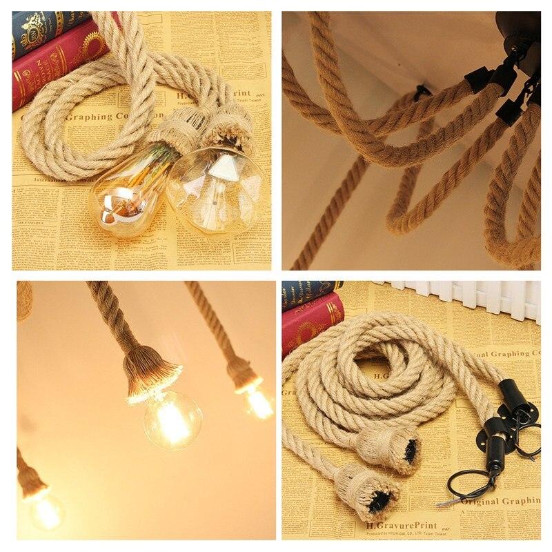 Lustre Industriel Corde