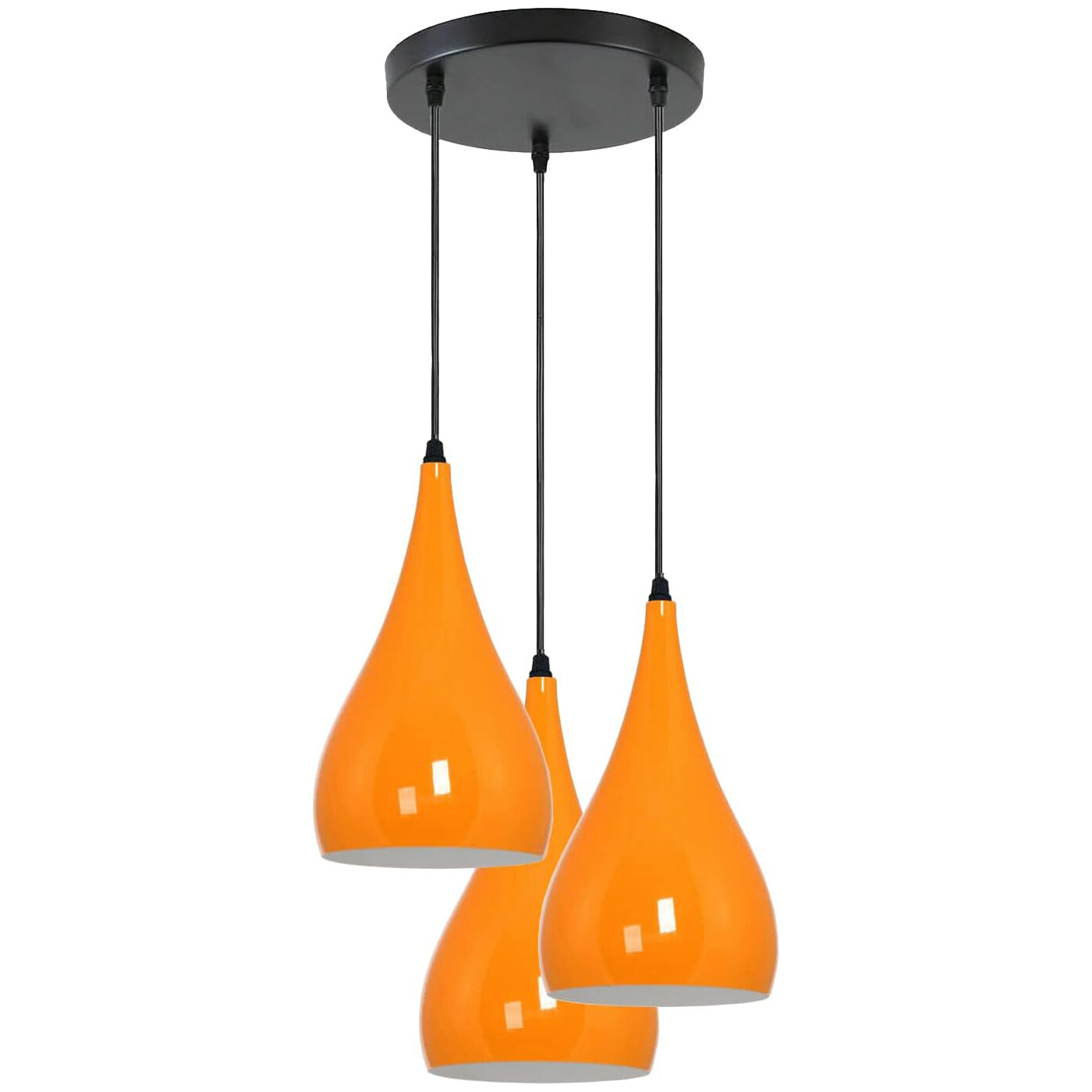 Lustre Industriel Orange