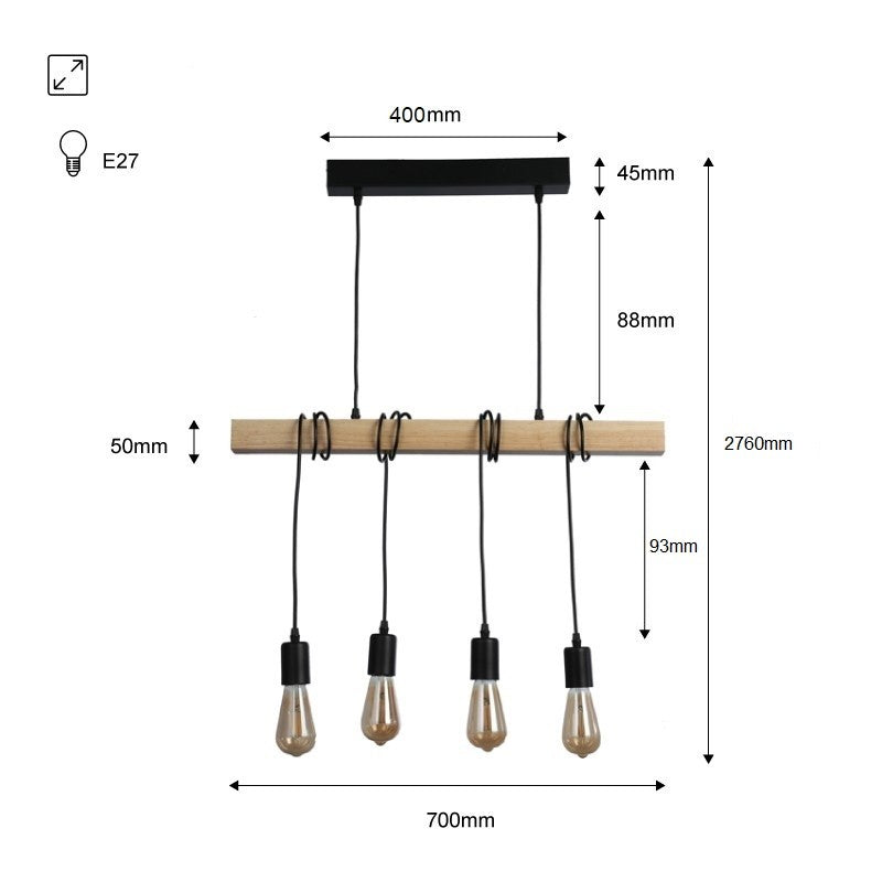 Lustre Industriel Poutre