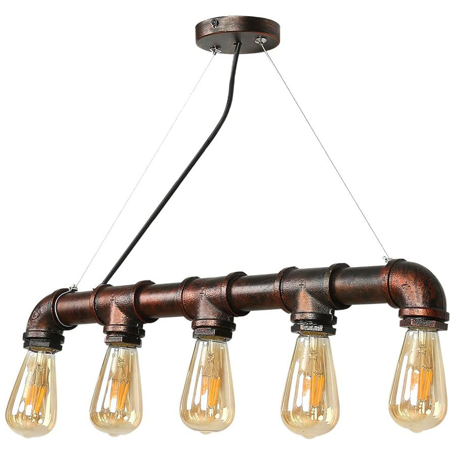 Lustre industriel vintage en tuyau d'eau style steampunk led Lustre industriel vintage en tuyau d'eau style steampunk led