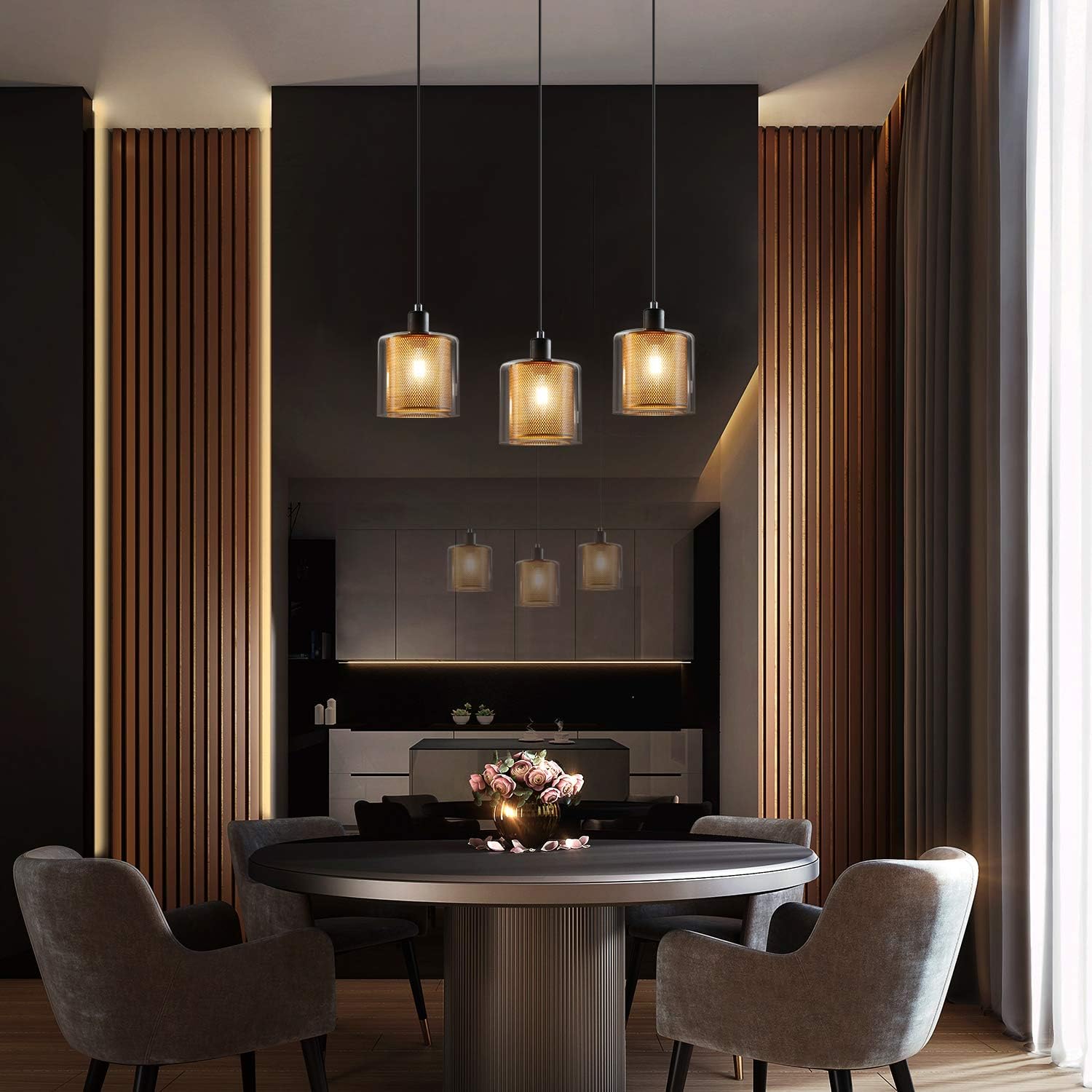 Lustre Industriel Verre