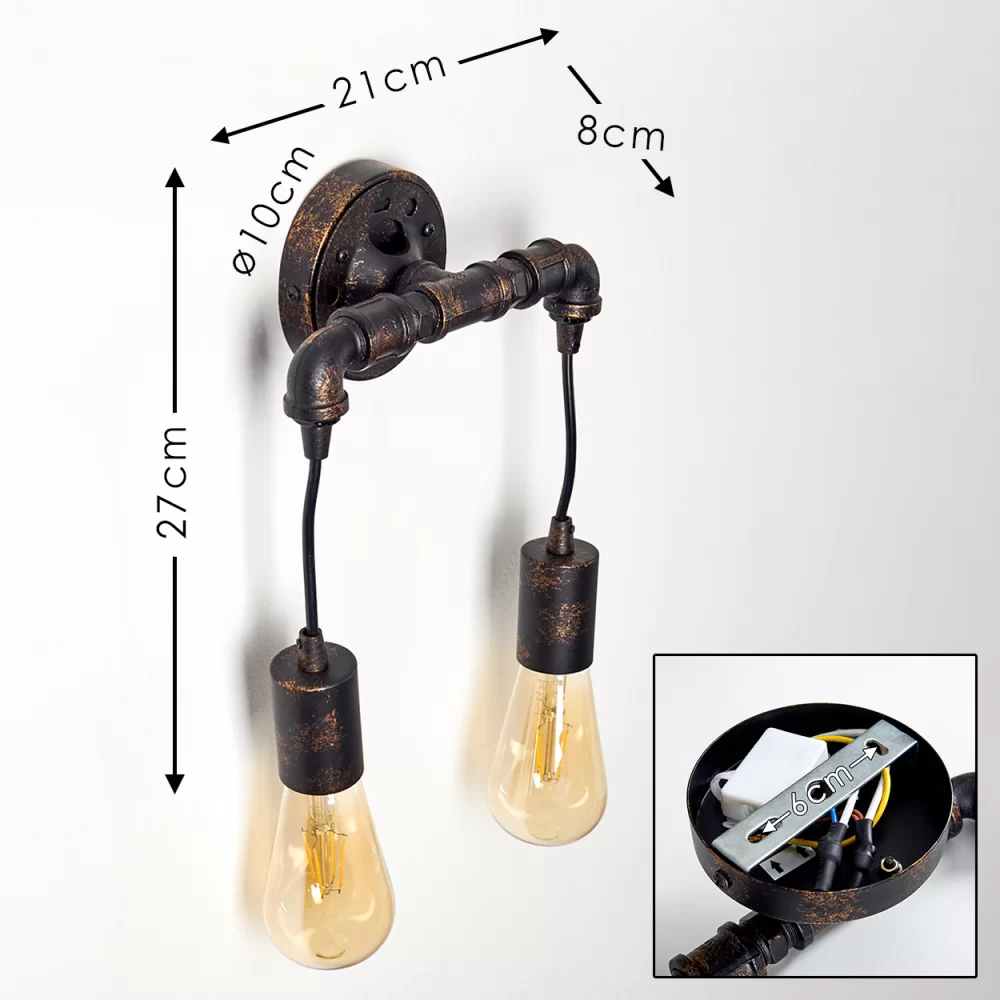 Lustre Mural Industriel