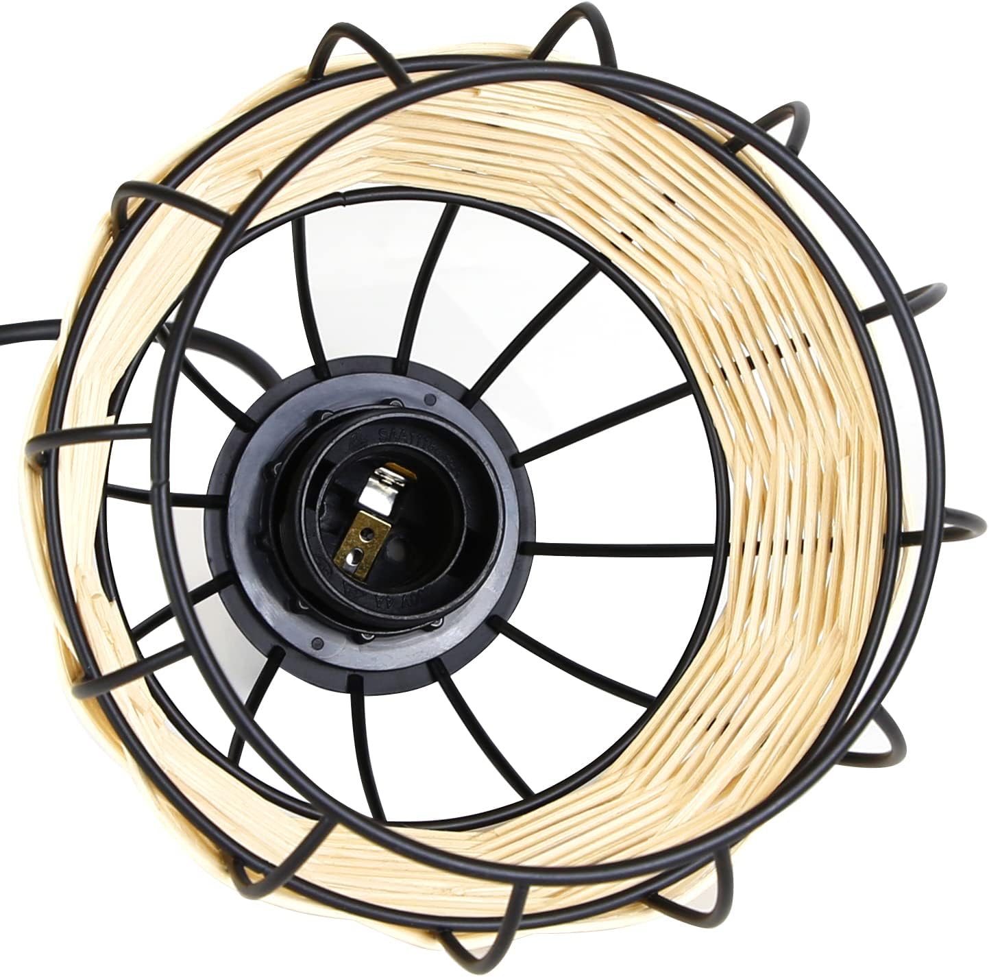 Lustre Rotin Industriel