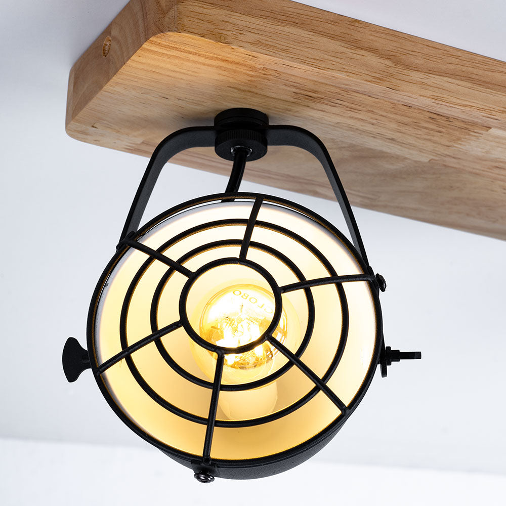 Plafonnier 3 Lampes Industriel