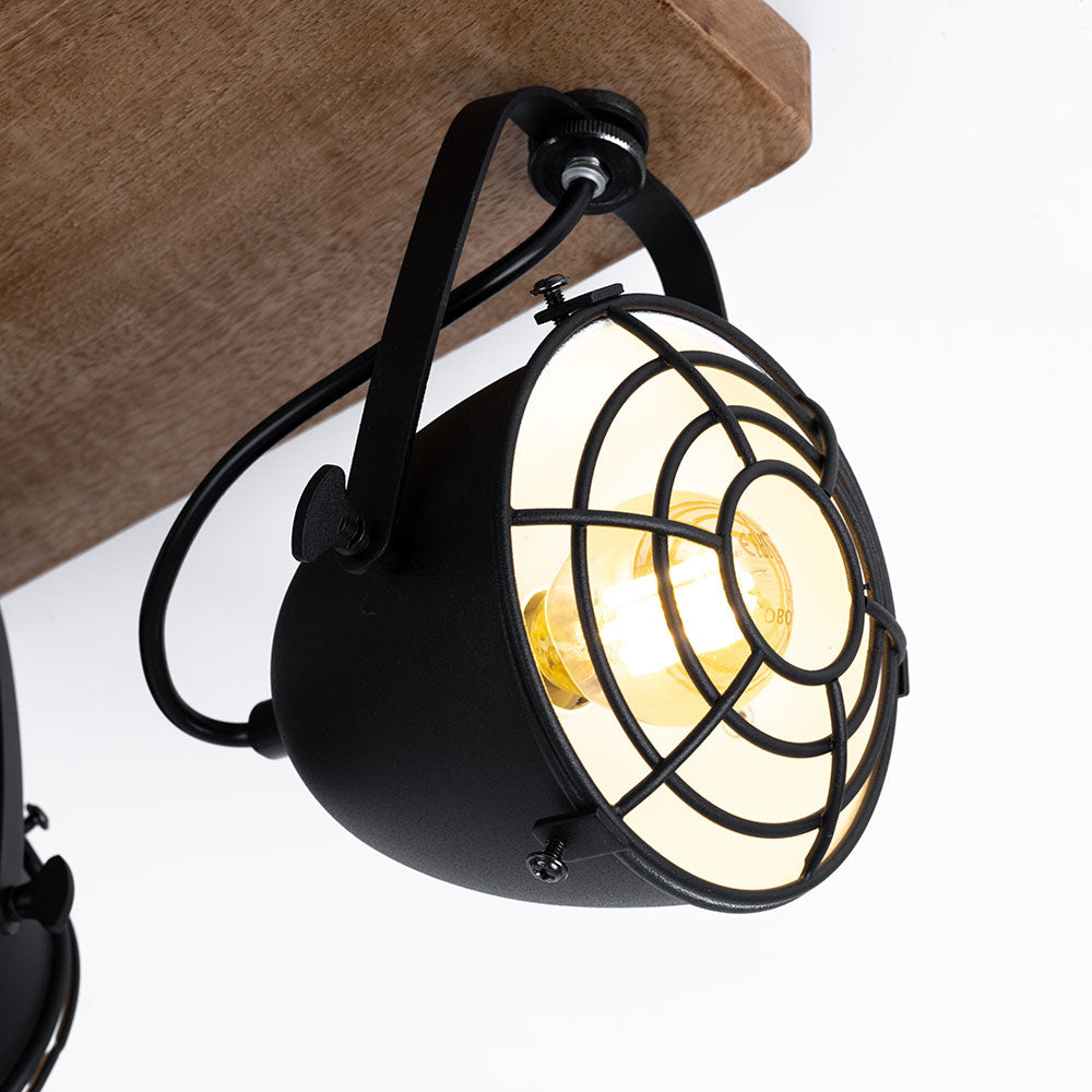 Plafonnier 3 Lampes Industriel