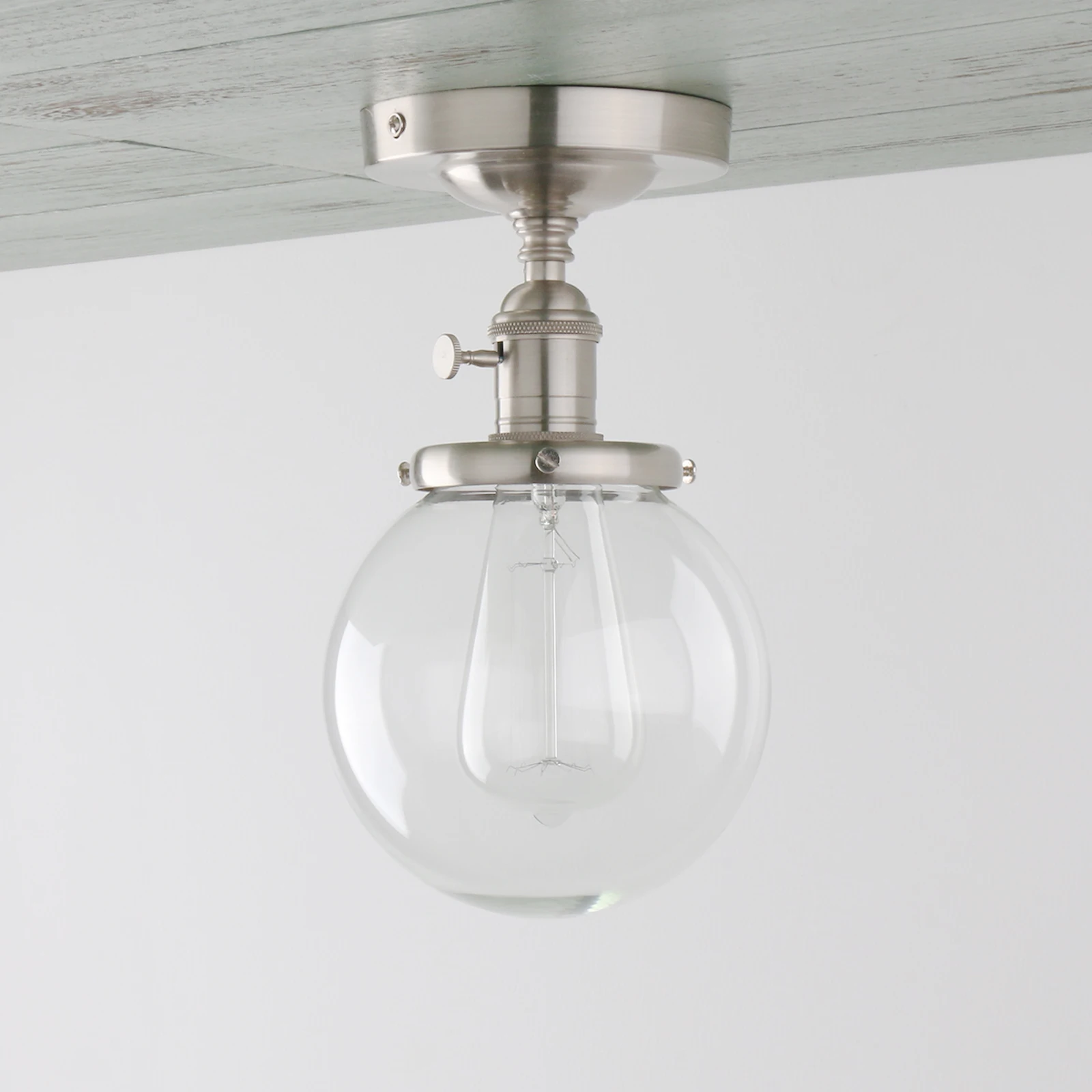 Plafonnier Globe Verre Vintage