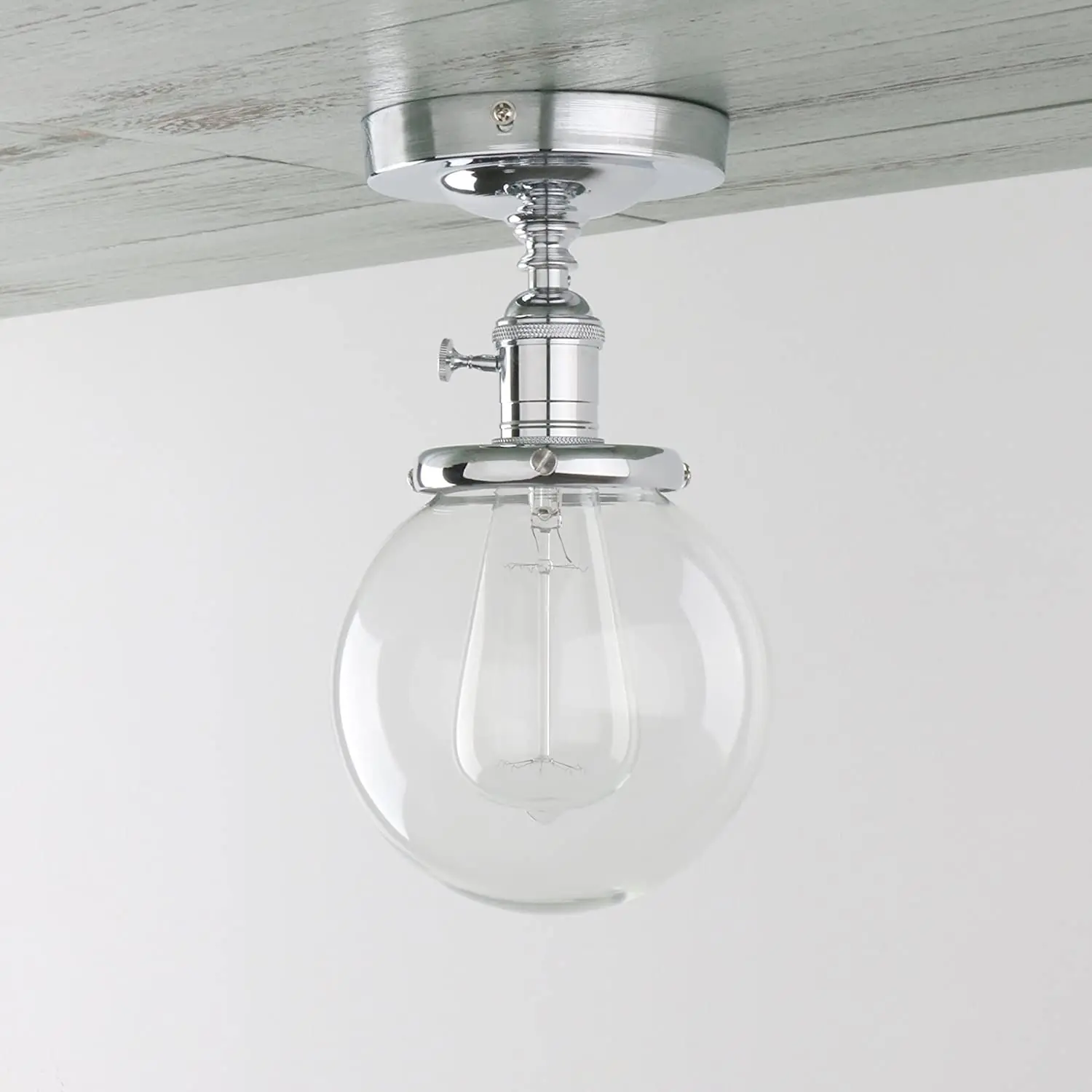 Plafonnier Globe Verre Vintage