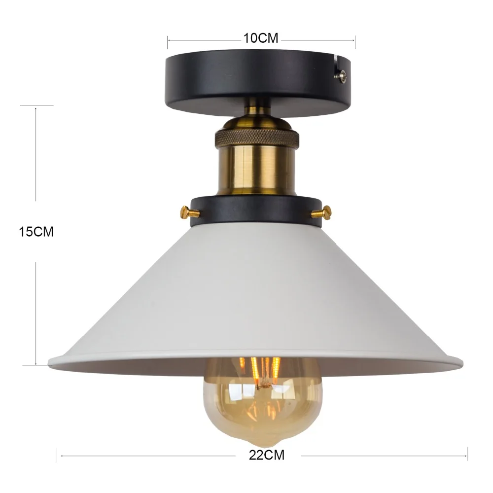 Plafonnier Industriel Blanc