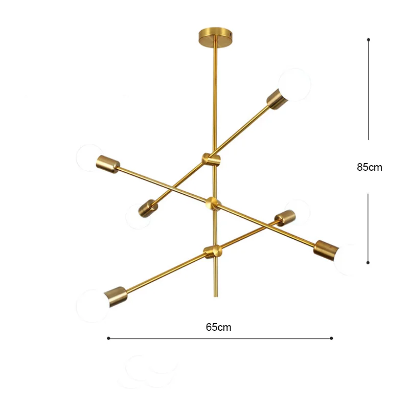 Plafonnier Industriel Doré