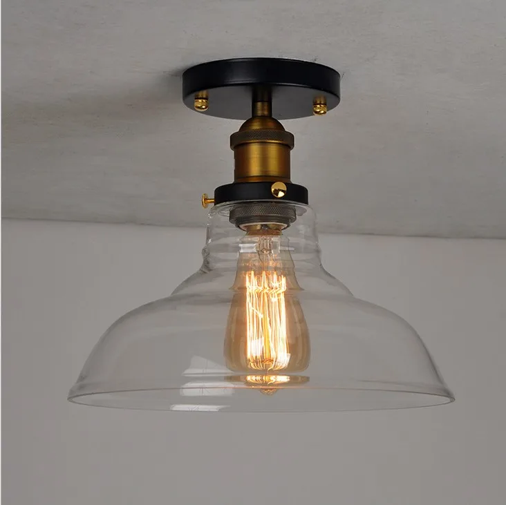 Plafonnier Verre Industriel