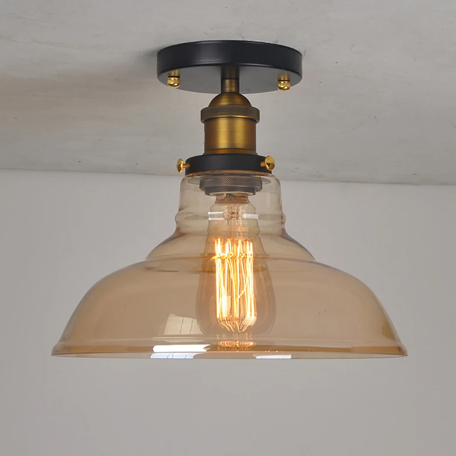 Plafonnier Verre Industriel