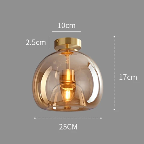 Plafonnier Verre Soufflé