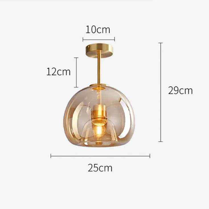 Plafonnier Verre Soufflé