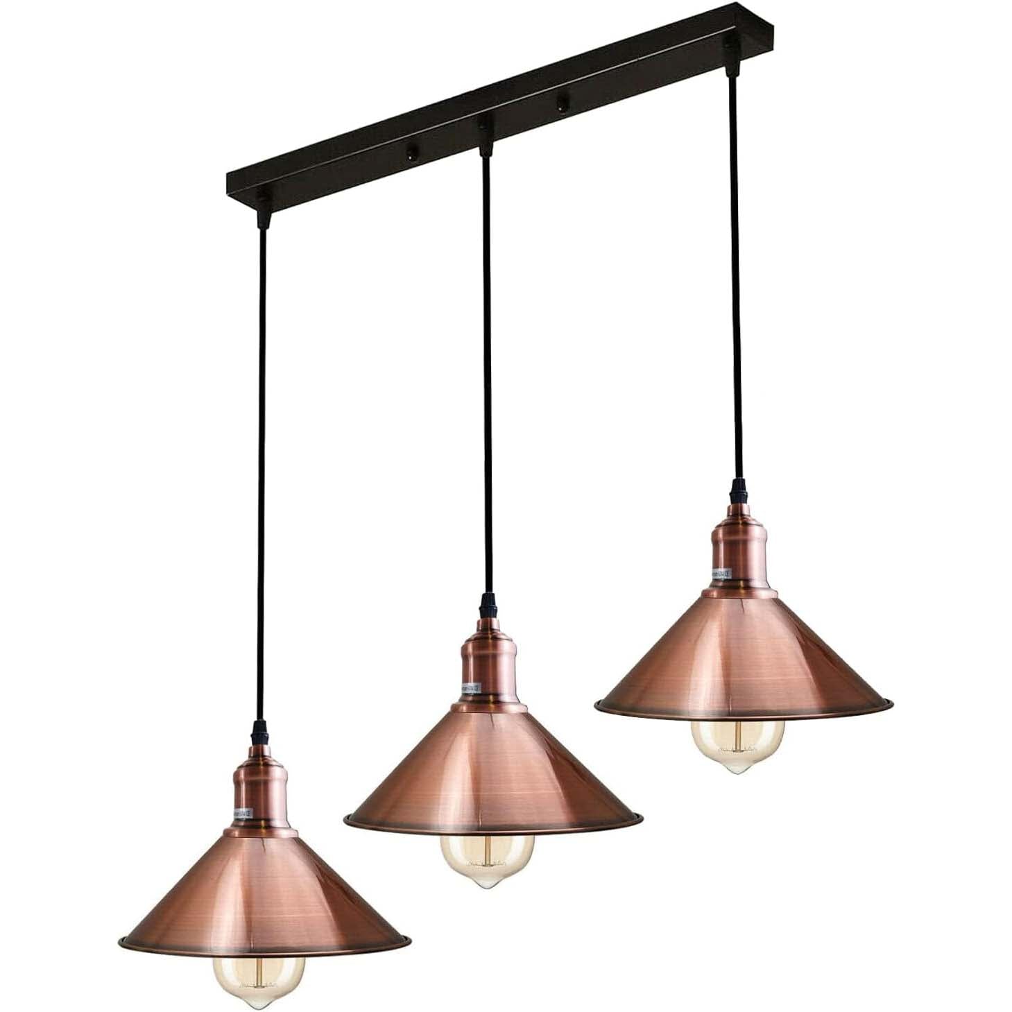 Suspension 3 Lampes Cuivre